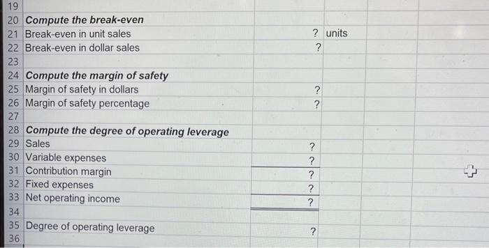 Solved please give me the formulas to put in the excel | Chegg.com