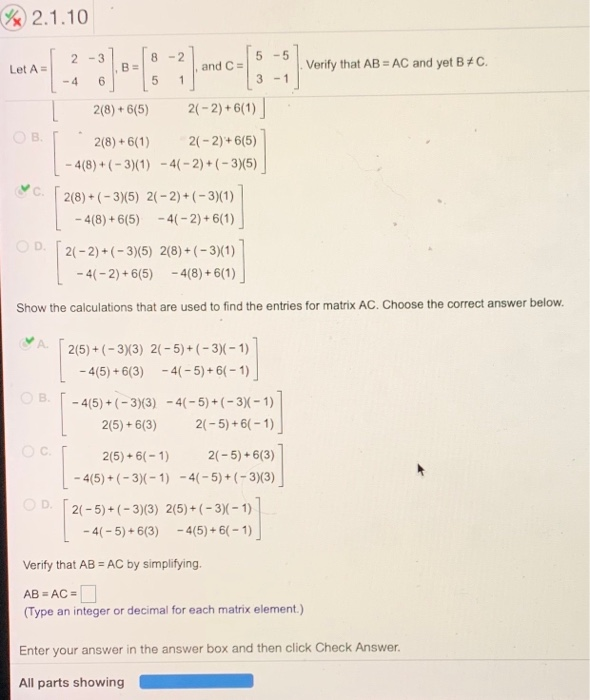 Solved 2 2 37 Questi 1 3 Construct A 2 X 3 Matrix C By T Chegg Com