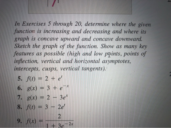 Solved In Exercises 5 through 20, determine where the given | Chegg.com