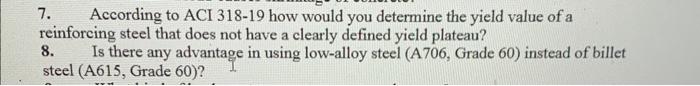 Solved 7. According to ACI 318−19 how would you determine | Chegg.com