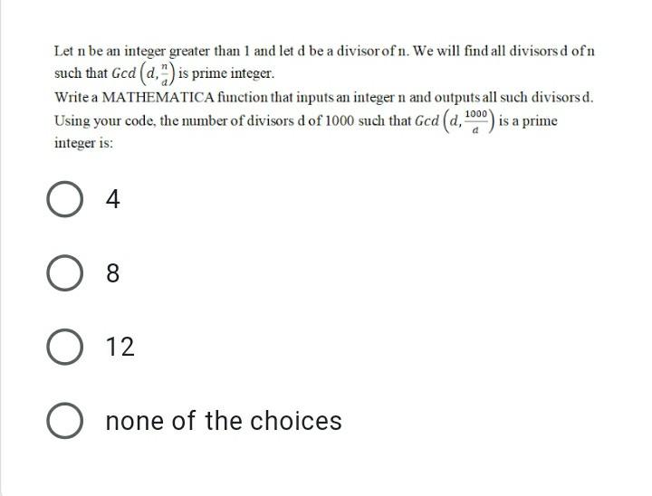Solved The following a MATHEMATICA function is written to | Chegg.com