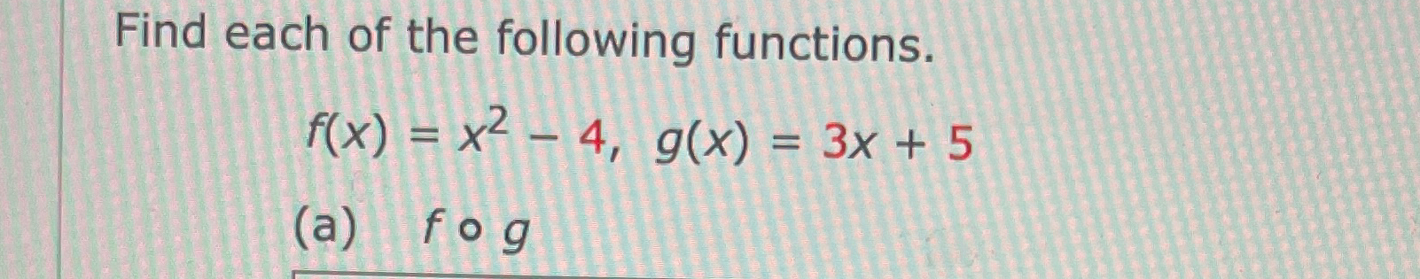 Solved Find Each Of The Following | Chegg.com