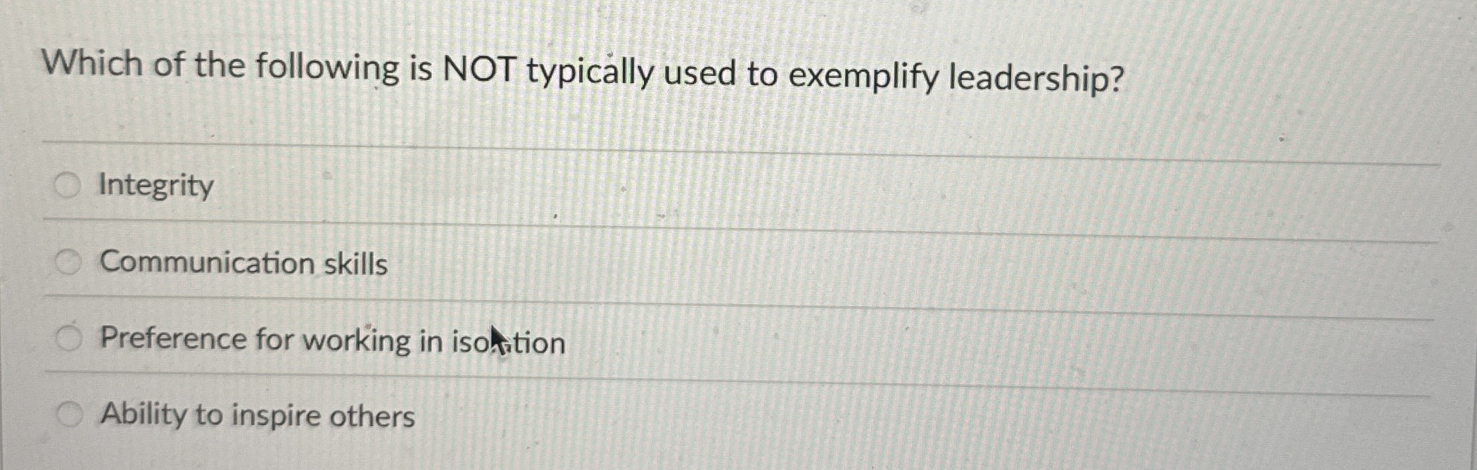 Solved Which of the following is NOT typically used to | Chegg.com