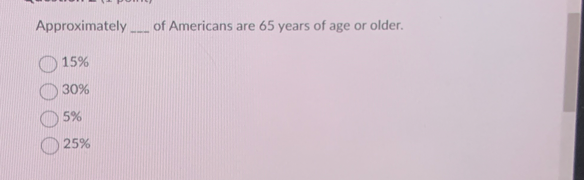 Solved Approximately q, ﻿of Americans are 65 ﻿years of age | Chegg.com