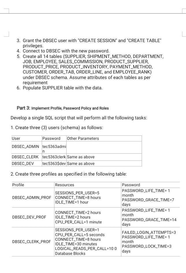 Solved B9IS100: Database Security Assignment Security Part | Chegg.com