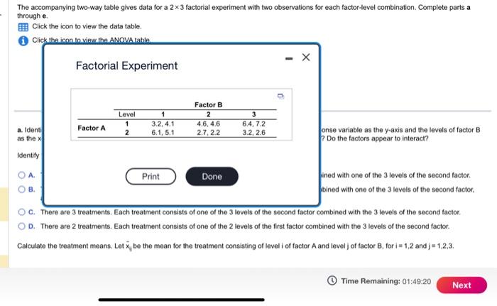 The accompanying two-way table gives data for a 2×3 | Chegg.com