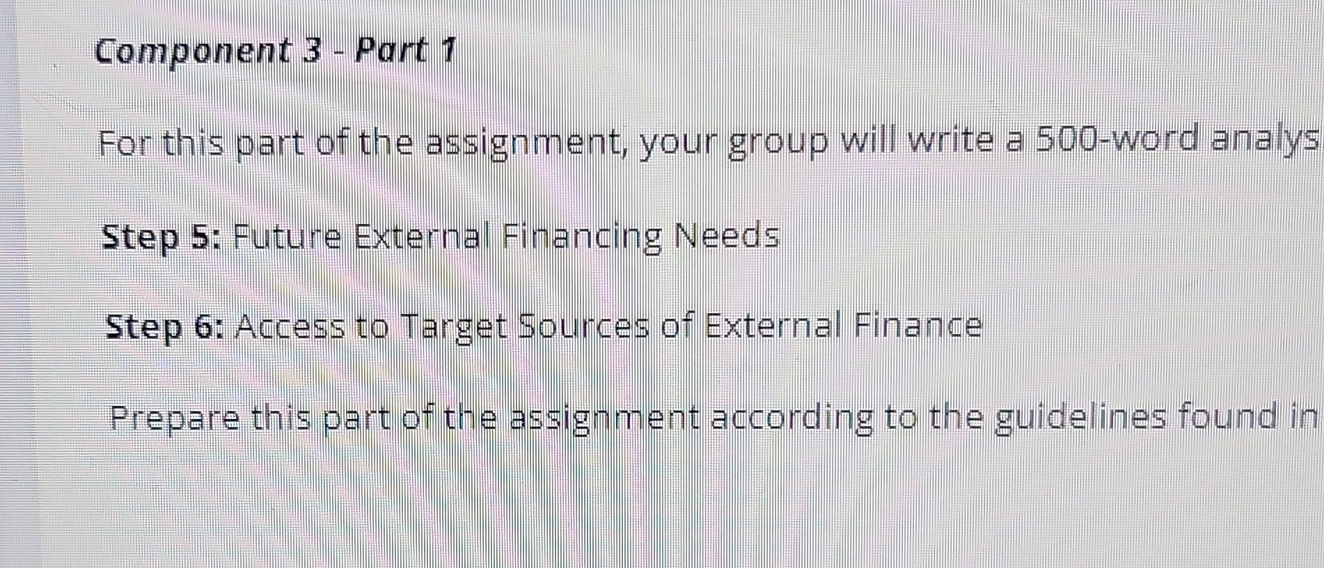 Solved For this part of the assignment, your group will | Chegg.com