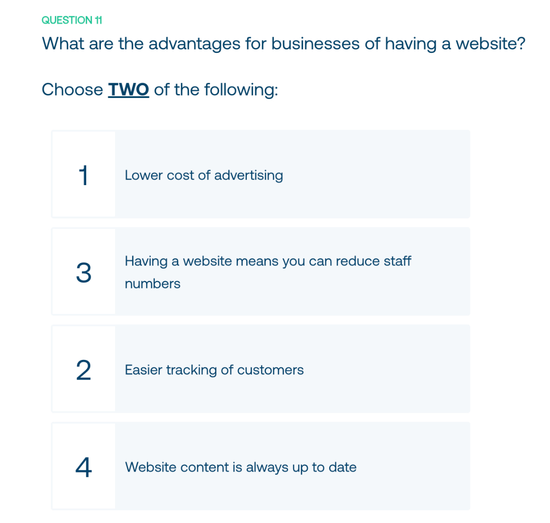 Solved QUESTION HWhat are the advantages for businesses of | Chegg.com