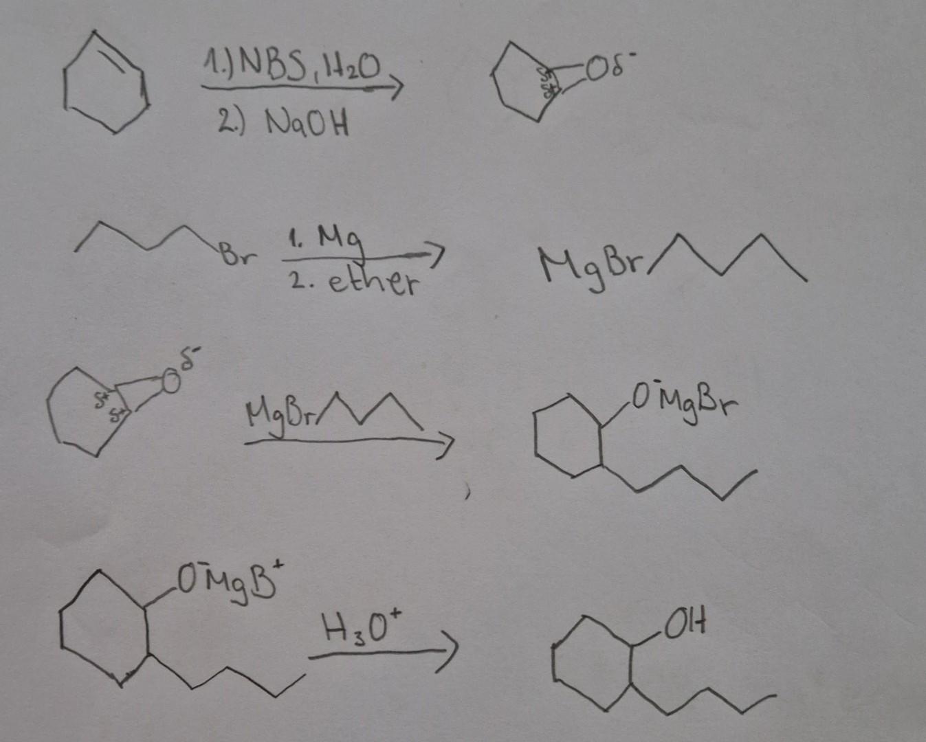 Solved Hi I need help to do The mechanism in this reaction | Chegg.com