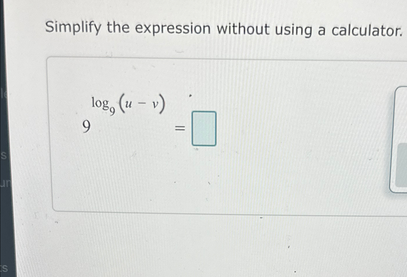 Solved Simplify the expression without using a | Chegg.com