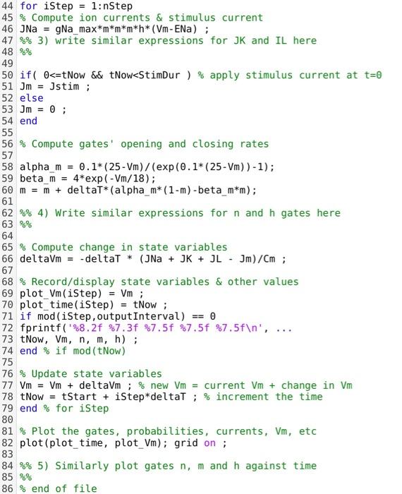 25 26Problem 1: Simulating the Hodgkin-Huxley (HH) | Chegg.com