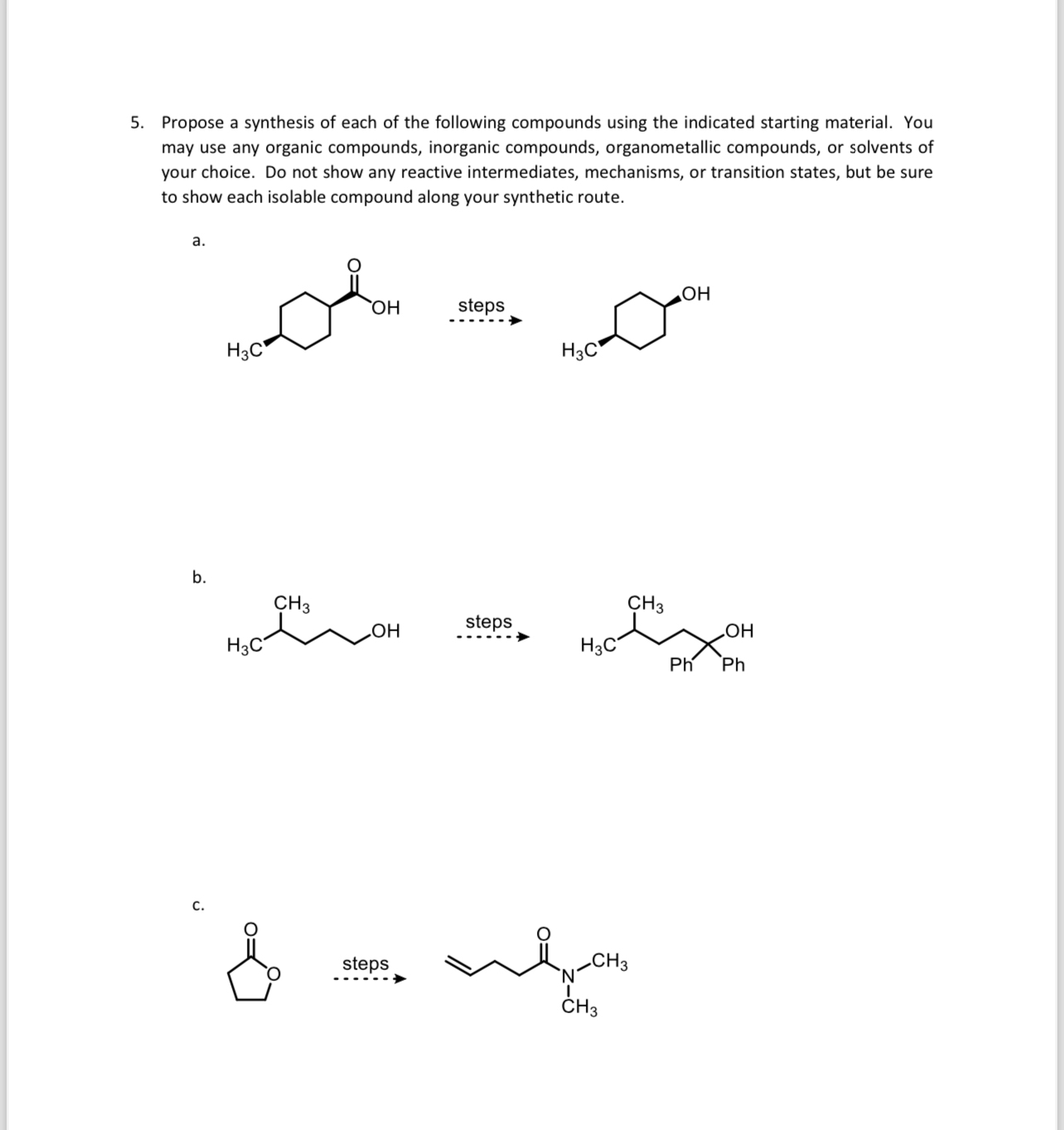 Solved DRAW OUT STRUCTURES PLEASE Propose a synthesis of | Chegg.com