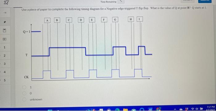 Use a piece of paper to complete the following timing | Chegg.com