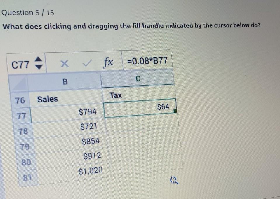 Solved Question 5 / 15 What does clicking and dragging the | Chegg.com