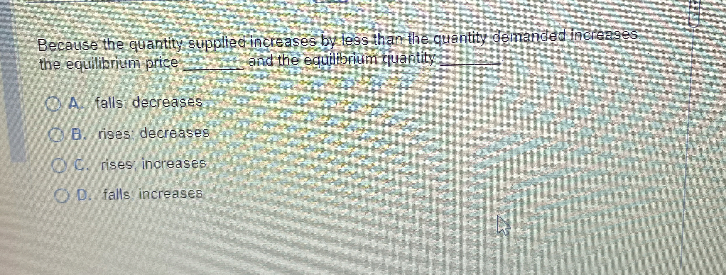 Solved Because the quantity supplied increases by less than | Chegg.com