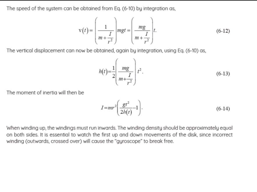 Solved In the CONSERVATION OF MECHANICAL ENERGY experiment,