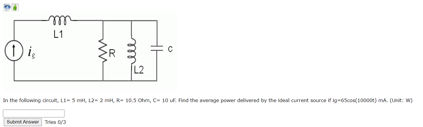 Solved In the following circuit, L1= 5 ﻿mH, ﻿L2= 2 ﻿mH, | Chegg.com