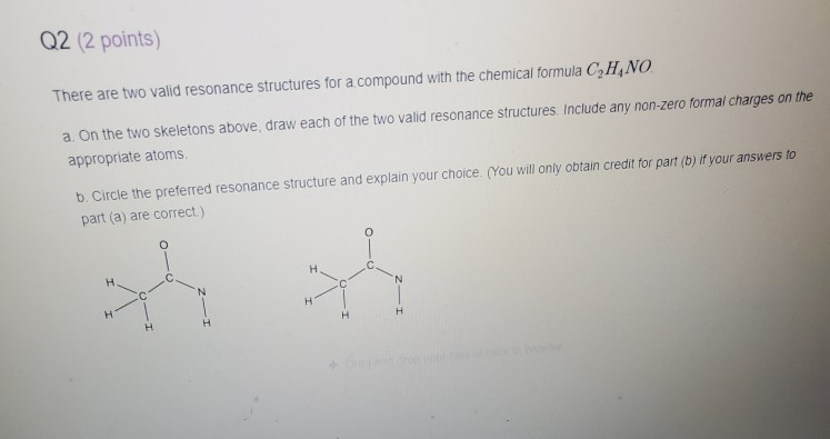 Solved Q1 (2 points) Determine the best Lewis structure for | Chegg.com