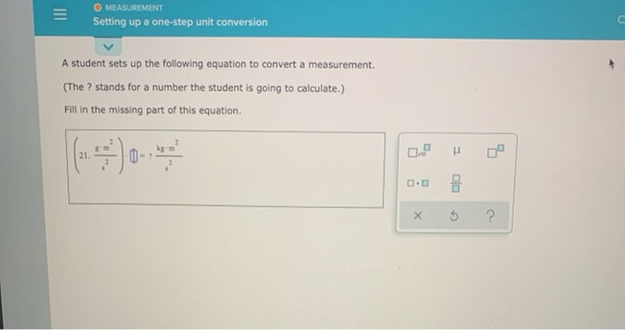 One Step Unit Conversion Problems Solved O MEASUREMENT Setting up a one-step unit conversion C | Chegg.com
