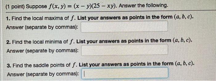 Solved (1 Point) Suppose F (x, Y) = X, P = ( 2,  3) And V = | Cheggcom