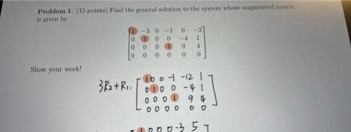 Solved Problem 1. (15 Points) Find The General Solution To | Chegg.com