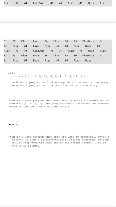 Solved Assignment 3 Due Date: Sep 19, 2019 1) Write a Java | Chegg.com