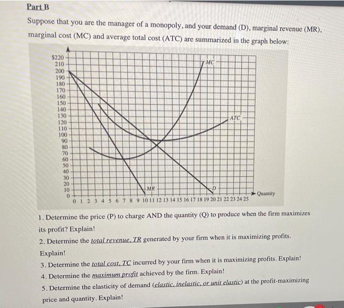 Solved Part B Suppose That You Are The Manager Of A | Chegg.com