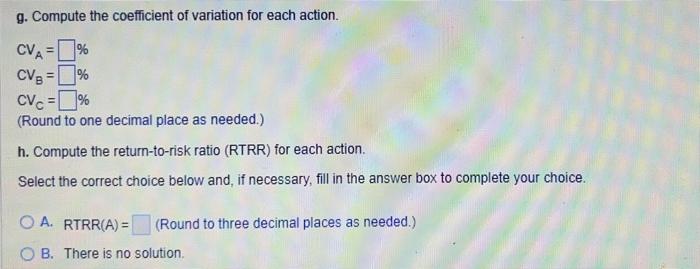Solved help! drop down options are Selection action (A, B or | Chegg.com
