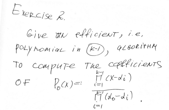 Solved write an efficient algorithm (polynomial in k-1) to | Chegg.com