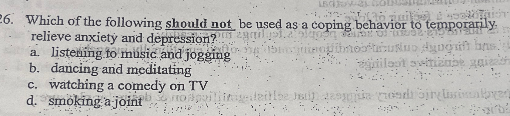 Solved Which of the following should not be used as a coping | Chegg.com