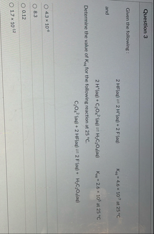 Solved Question 3Given the following | Chegg.com