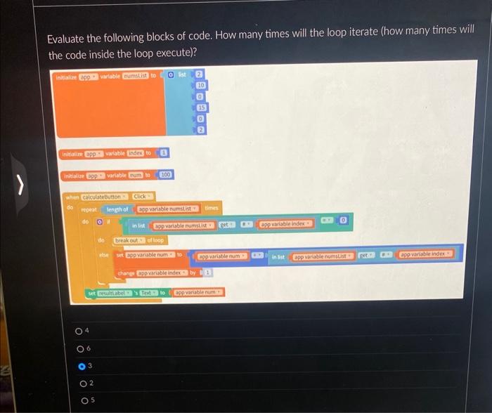 ivaluate the following blocks of code. How many times | Chegg.com
