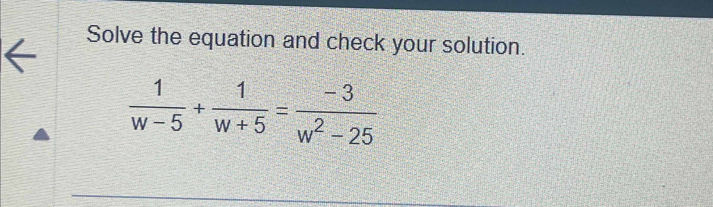 Solved Solve the equation and check your | Chegg.com