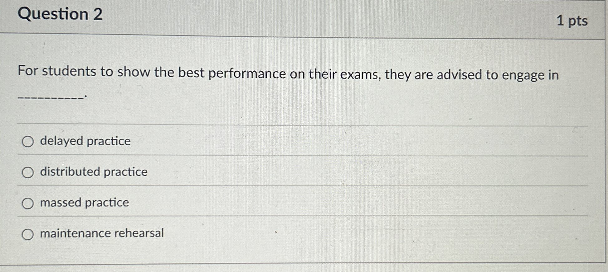 Solved Question 2For students to show the best performance | Chegg.com