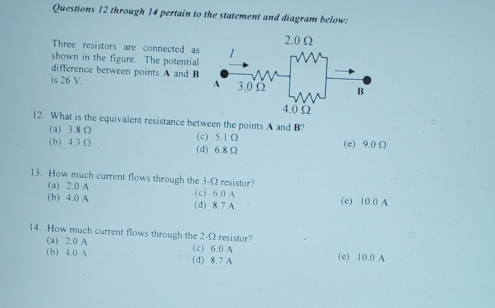 Solved Three Resistors Are Connected As Shown In The Figure. | Chegg.com