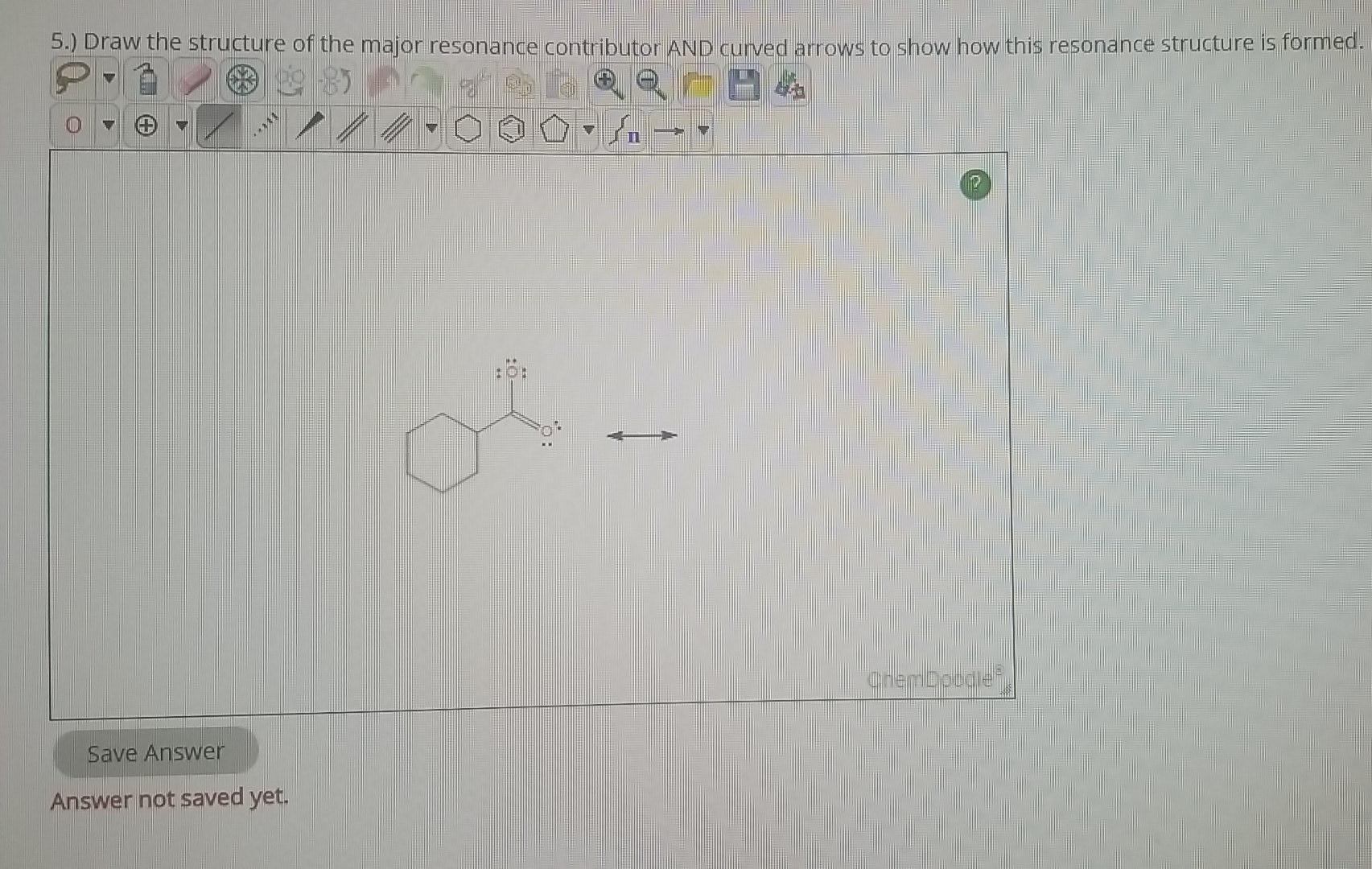 Solved 3.) Draw the structure of the major resonance