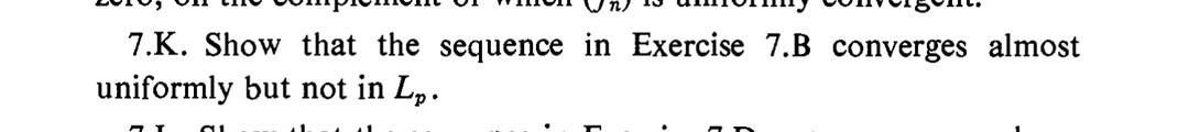 Solved 7.K. Show That The Sequence In Exercise 7.B Converges | Chegg.com