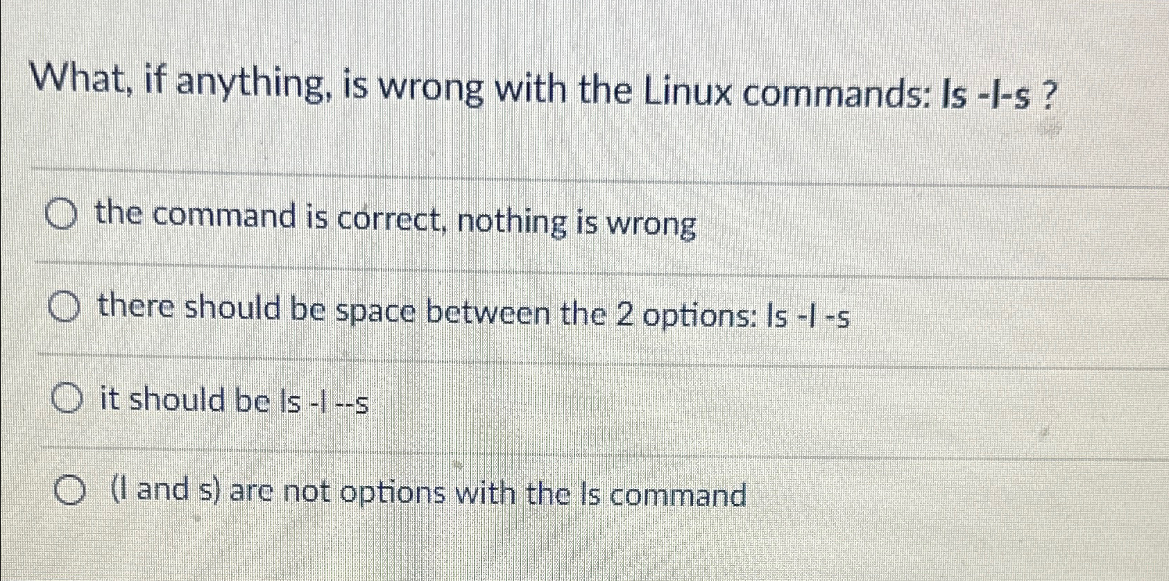 Solved What, if anything, is wrong with the Linux commands: | Chegg.com
