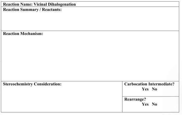 Solved 1. For all the following, give the reaction | Chegg.com