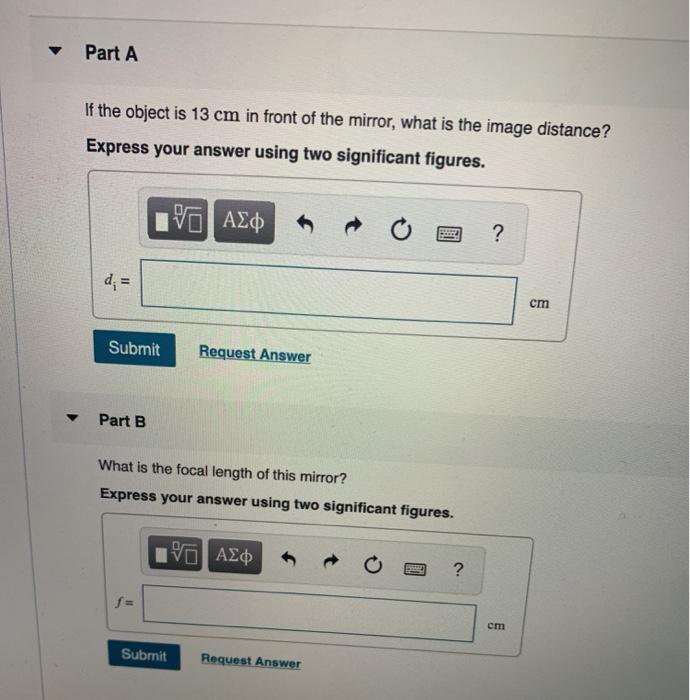 Solved A concave mirror produces a virtual image that is
