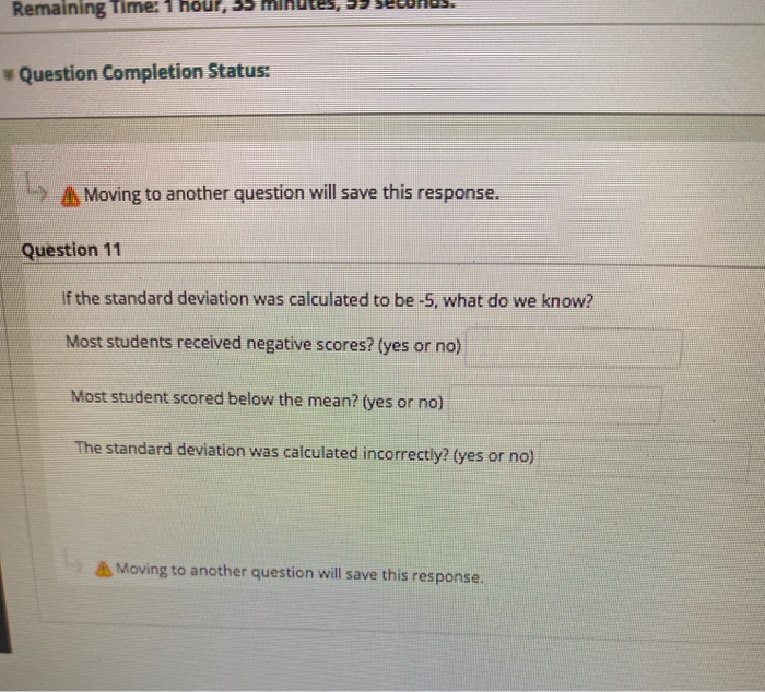 Solved Remaining Time: 1 hour, Question Completion Status: A | Chegg.com