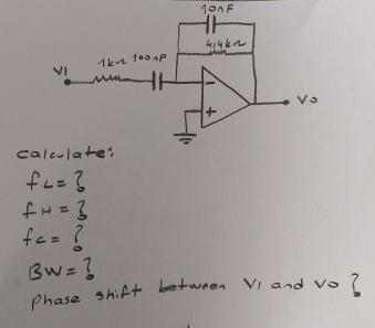 Solved Calculate Fl Fh Fc Bw Phase Shift Between V1 ï And Chegg Solved Calculate Fl Fh Fc Bw Phase Shift Between V1 ï And Chegg