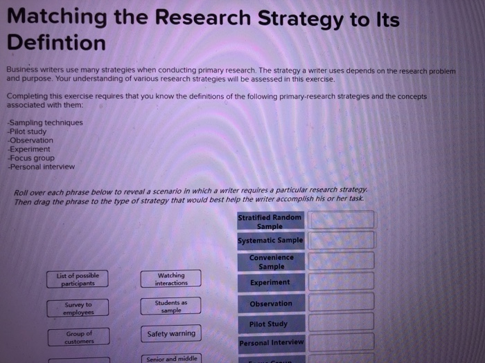 handout 3 13 matching research strategies