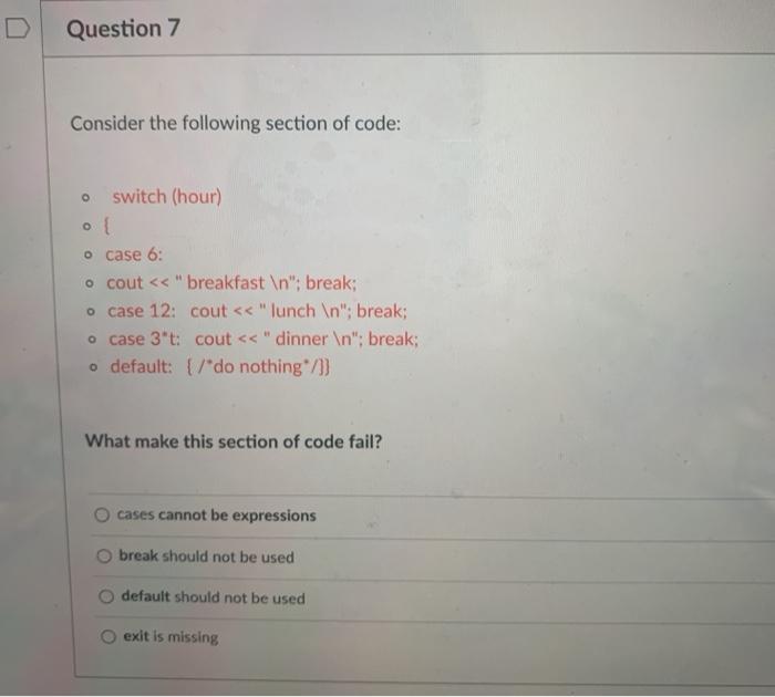 Solved >> Question 8 Using for loop, write and upload a .cpp | Chegg.com