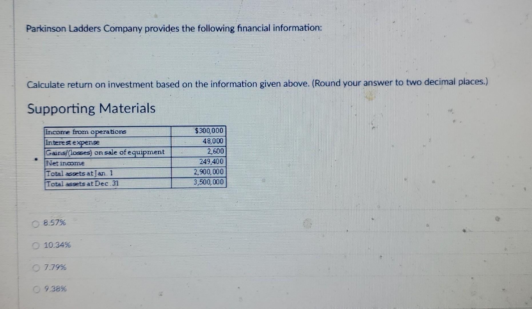 Solved Parkinson Ladders Company provides the following