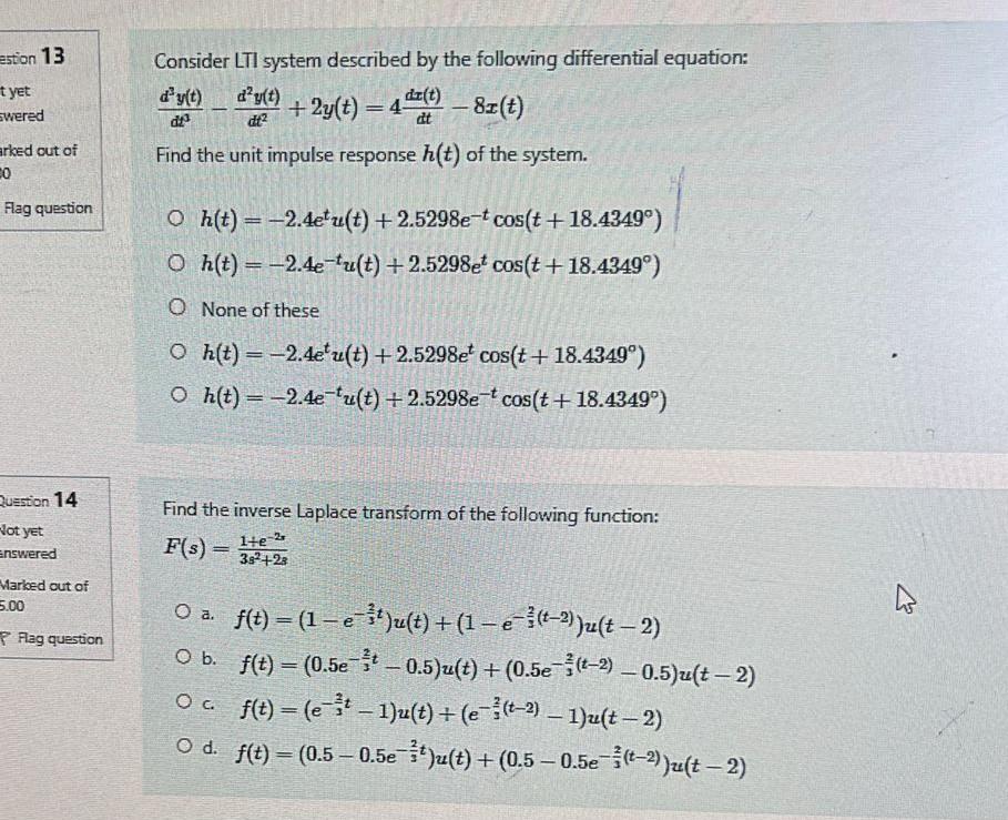 Solved Consider LTI System Described By The Following | Chegg.com