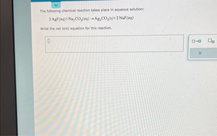 Solved The following chemical reaction takes place in | Chegg.com
