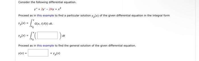 Solved Consider the following differential equation. Y"+ 2y | Chegg.com