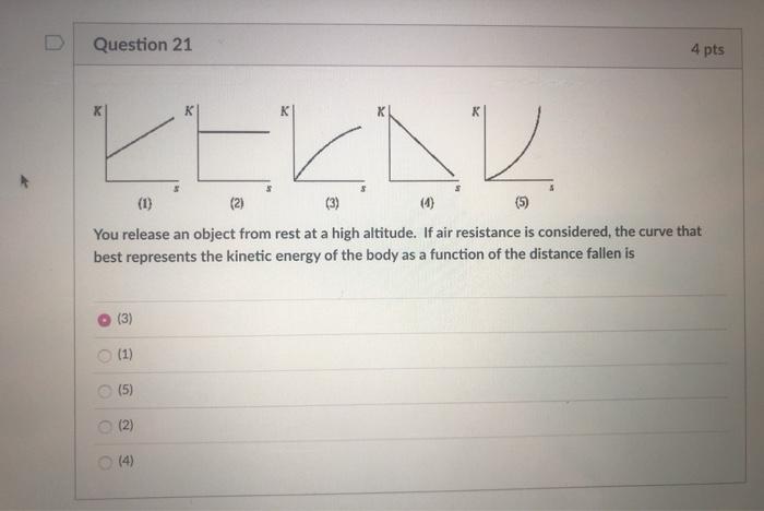 Solved Question 8 4 pts The velocity vector of an object is | Chegg.com