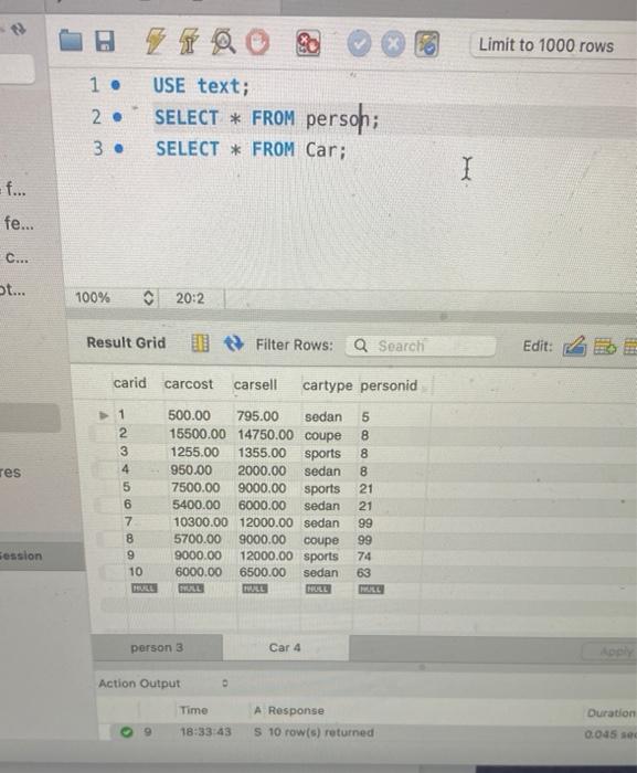 Solved Please create the queries to answer the following | Chegg.com